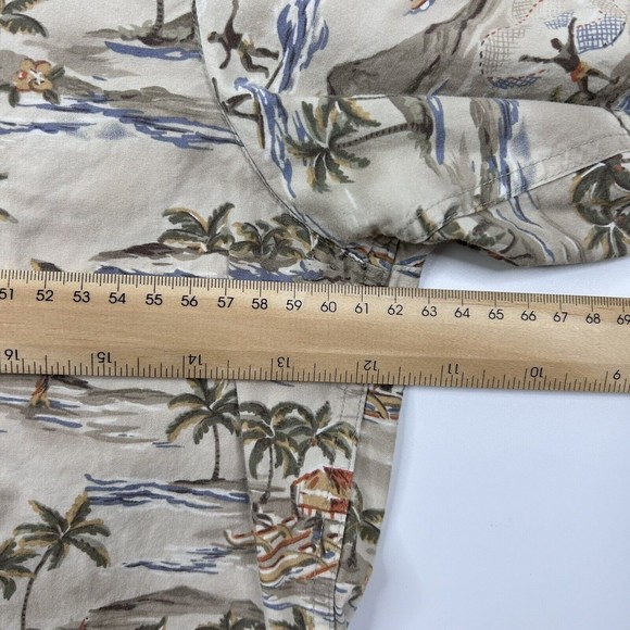 Batik Bay XL 100%‎ Cotton Button Up Hawaiian Shirt Hawaiian Surf Hut - Picture 5 of 6